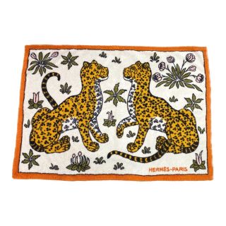 エルメス(Hermes)のエルメス ビーチタオル LES LEOPARDS マット インテリア(その他)