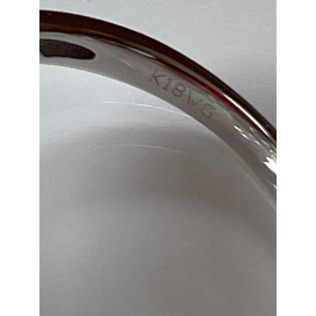 K18wG アイスブルーダイヤリング レディースのアクセサリー(リング(指輪))の商品写真