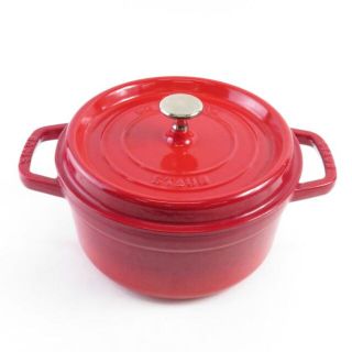 ストウブ(STAUB)のストウブ ピコ ココット ラウンド 両手鍋レッド系 22cm SC5087P(鍋/フライパン)