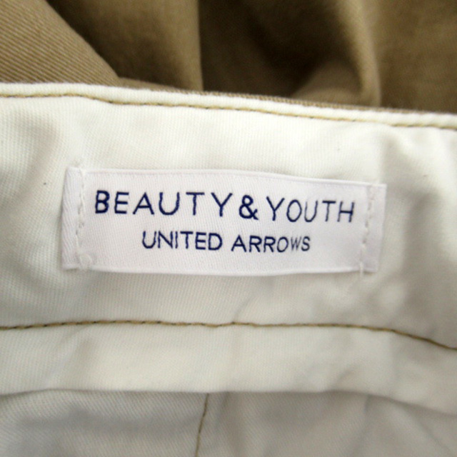 BEAUTY&YOUTH UNITED ARROWS(ビューティアンドユースユナイテッドアローズ)のB&Y ユナイテッドアローズ チノパン テーパードパンツ 七分丈 S ベージュ メンズのパンツ(チノパン)の商品写真