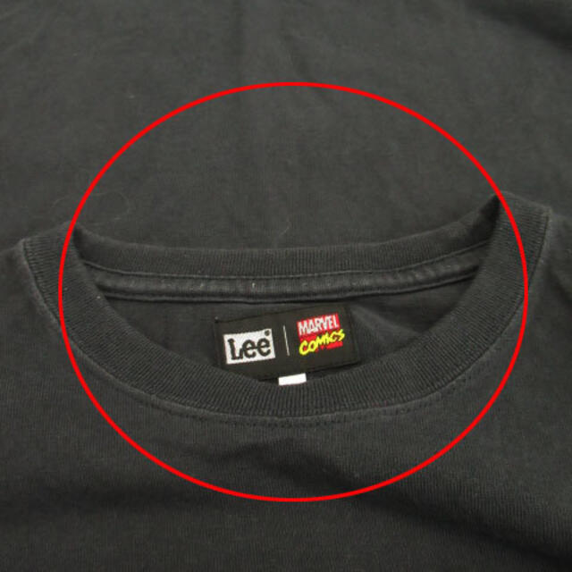 Lee(リー)のリー × マーベル Tシャツ カットソー 長袖 クルーネック M ダークグレー メンズのトップス(Tシャツ/カットソー(七分/長袖))の商品写真