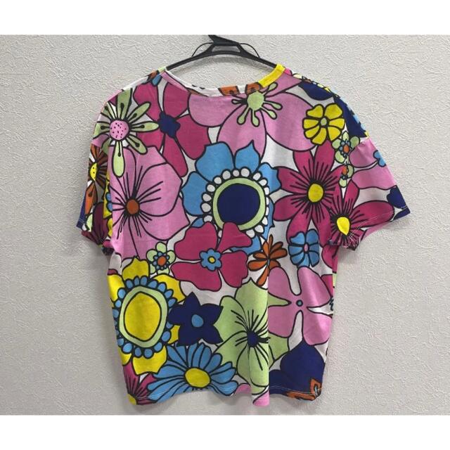 ZARA(ザラ)のZARA Tシャツ　花柄　総柄　リゾート　トロピカル　ボタニカル レディースのトップス(シャツ/ブラウス(半袖/袖なし))の商品写真