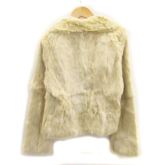 Le souk(ルスーク)のルスーク ラビットファーコート 毛皮コート ショート丈 38 ベージュ レディースのジャケット/アウター(毛皮/ファーコート)の商品写真