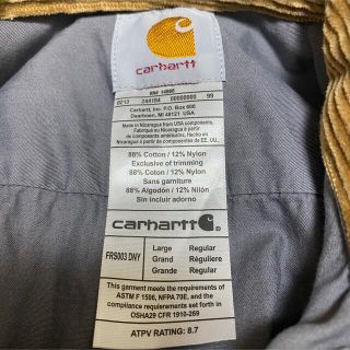 【※希少】carhartt カーハート★革タグ 肉厚シャツ ペイント ゆるだぼ