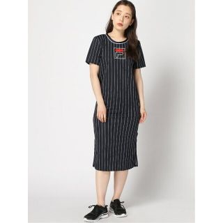 フィラ(FILA)の【NV】フィラ/(W)ストライプロング丈Tシャツ(カットソー(長袖/七分))