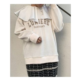 マジェスティックレゴン(MAJESTIC LEGON)の【アイボリー】着回しロゴスウェットセット(ロングワンピース/マキシワンピース)