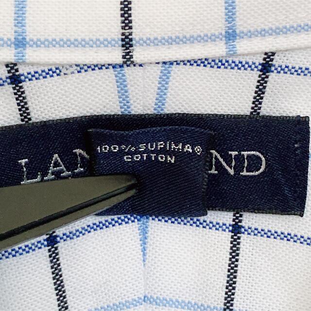 LANDS' END check L/S shirt