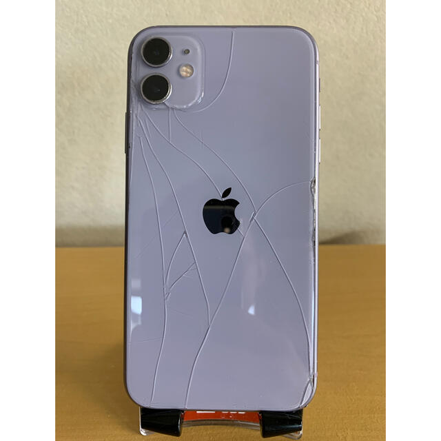 スマホ/家電/カメラ Apple iPhone 11 パープル 64 GB au simロック解除