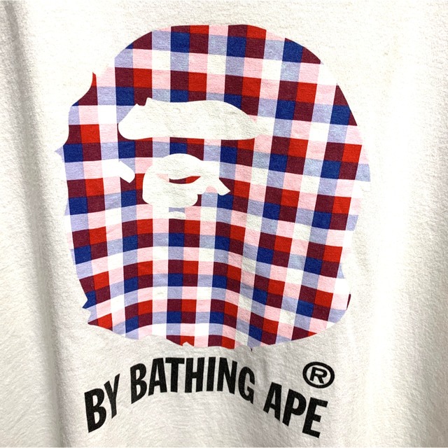 初期　A BATHING APE Tシャツ　大猿　チェックTシャツ