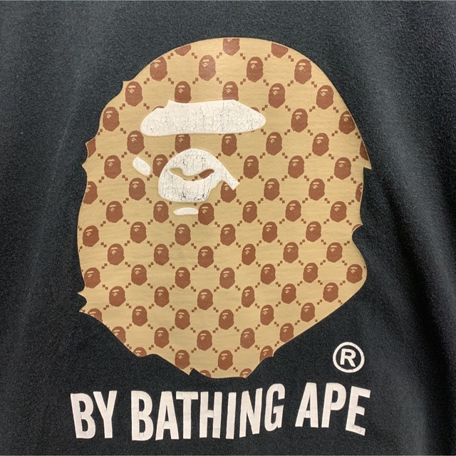 A BATHING APE Tシャツ　大猿　モノグラム柄