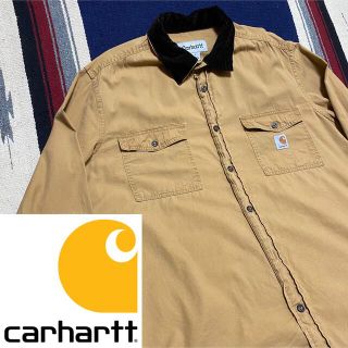 カーハート(carhartt)の90s 古着 カーハート コーデュロイ シャツ ビッグシルエット ゆるだぼ(シャツ)