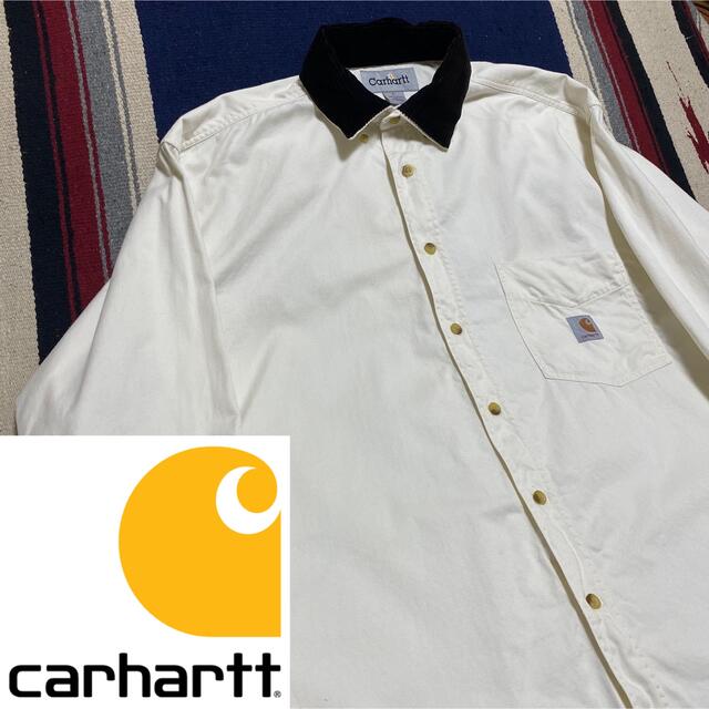 carhartt(カーハート)の90s 古着 カーハート コーデュロイ シャツ ビッグシルエット ゆるだぼ メンズのトップス(シャツ)の商品写真