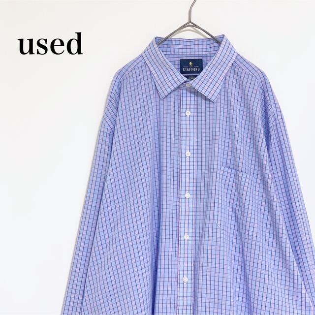 STAFFORD check L/S shirt