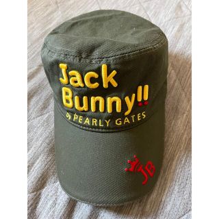 パーリーゲイツ(PEARLY GATES)の美品　パーリーゲイツ　JACK BUNNY キャップ　ワッペン(キャップ)