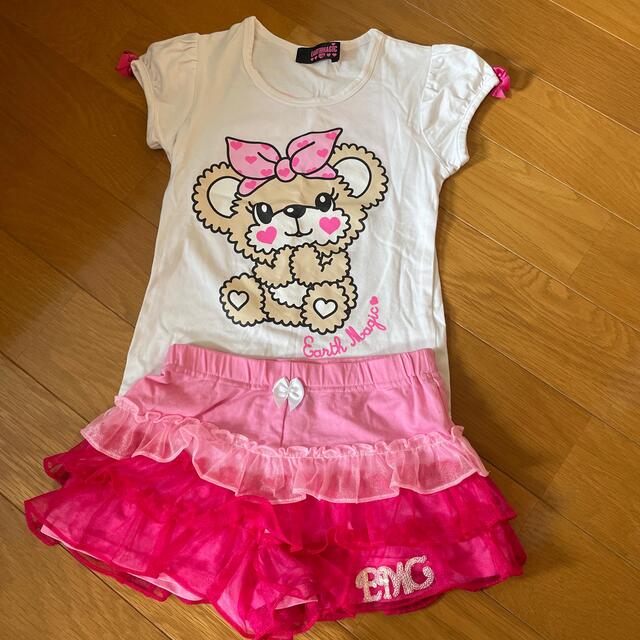 EARTHMAGIC(アースマジック)のEARTHMAGIC♡120♡フリフリスカート♡パンツ♡ピンク キッズ/ベビー/マタニティのキッズ服女の子用(90cm~)(パンツ/スパッツ)の商品写真