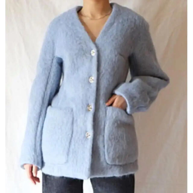 FUMIKA UCHIDA MOHAIR SHAGGY JACKET COAT | yasbil.org