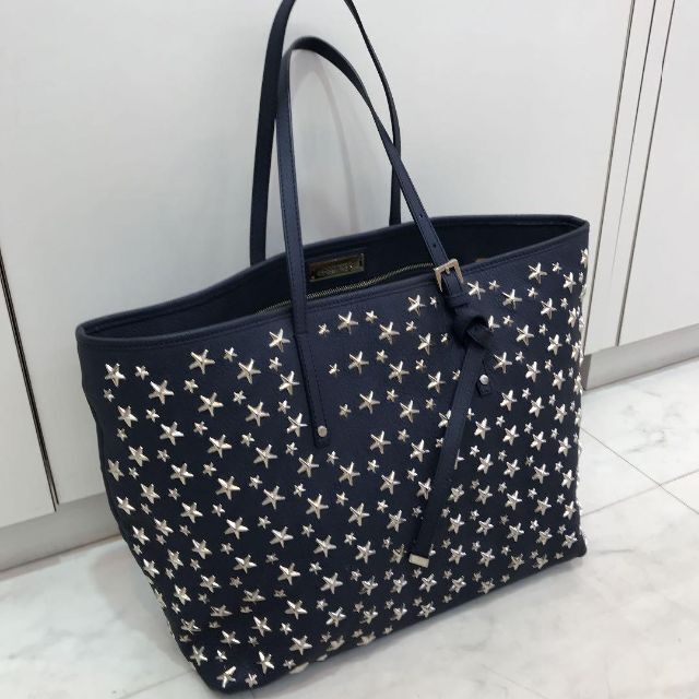 未使用品】ジミーチュウ Jimmy Choo 星スタッズ トートバッグ サシャ