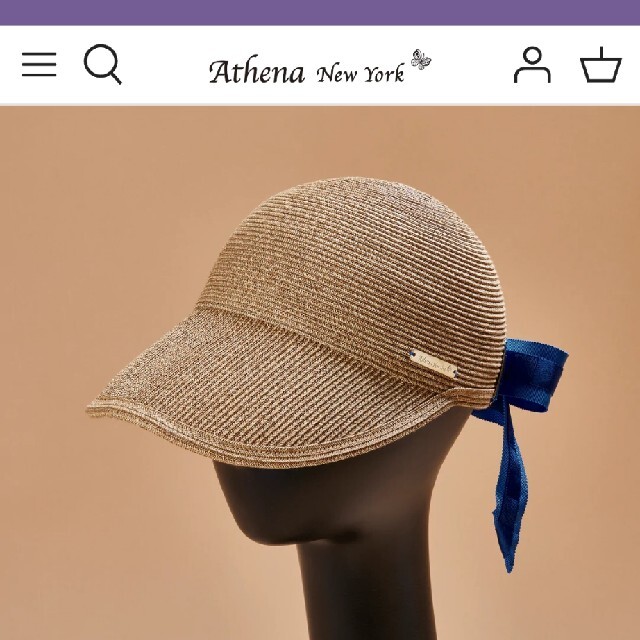 Athena New York(アシーナニューヨーク)の新品☆Athena New York☆ジャネット　黒 レディースの帽子(麦わら帽子/ストローハット)の商品写真