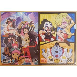 ワンピース(ONE PIECE)の【くら寿司】ONE PIECE クリアファイル【非売品】(クリアファイル)