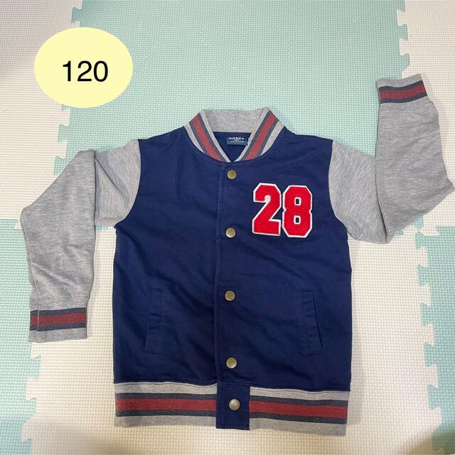 Disney(ディズニー)のジャケット 120サイズ Disney ミッキー ネイビー グレー キッズ/ベビー/マタニティのキッズ服男の子用(90cm~)(ジャケット/上着)の商品写真