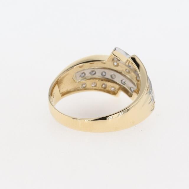 メレダイヤ デザインリング 約12号 YG 【中古】 レディースのアクセサリー(リング(指輪))の商品写真