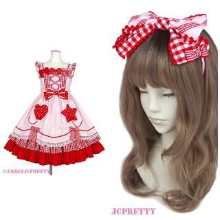 アンジェリックプリティー(Angelic Pretty)の最終値下げ　夢みる風船　🎈jsk  カチューシャ　未使用(ひざ丈ワンピース)