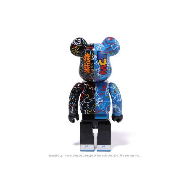 A BATHING APE(アベイシングエイプ)のBAPE® BE@RBRICK LINE CAMO SHARK 1000% エンタメ/ホビーのフィギュア(その他)の商品写真