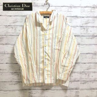 クリスチャンディオール(Christian Dior)のChristianDior monsieur◆ディオール　ストライプシャツ　M(シャツ)