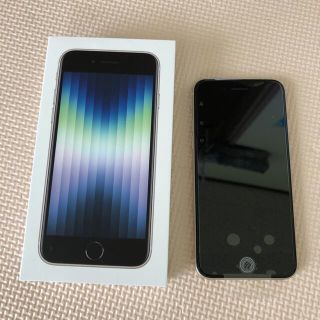 アイフォーン(iPhone)のsimフリー iPhone SE3 第3世代 128GB スターライト判定○  (スマートフォン本体)