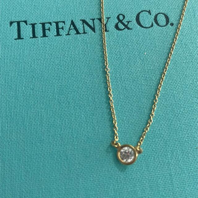 人気定番の & Tiffany Co. ティファニー　バイザヤードネックレス　0.25カラット　イエローゴールド - ネックレス