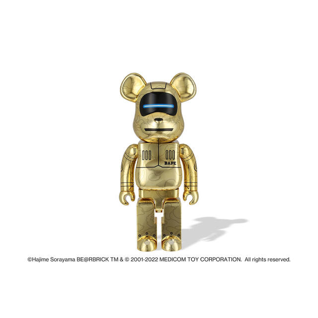 安価 A BATHING APE - BE@RBRICK SORAYAMA BABY MILO 1000% GOLD