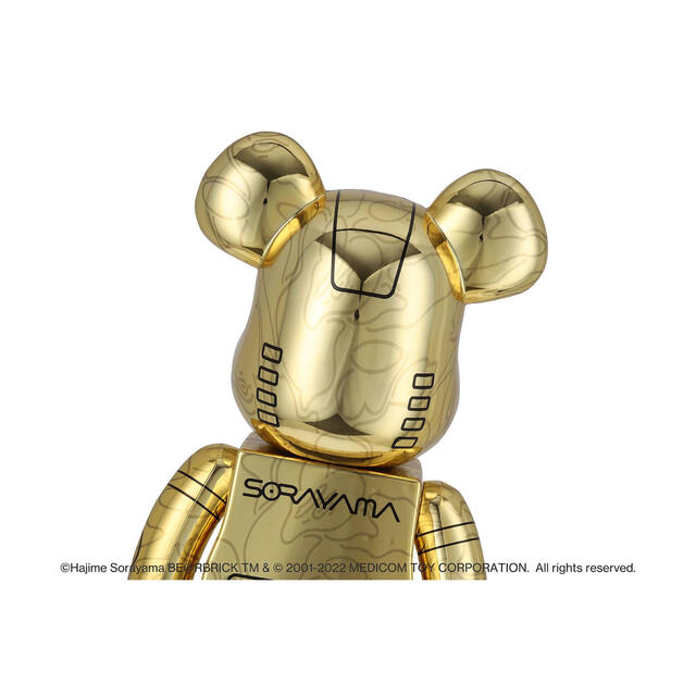 A BATHING APE(アベイシングエイプ)のBE@RBRICK SORAYAMA BABY MILO 1000%  GOLD エンタメ/ホビーのフィギュア(その他)の商品写真