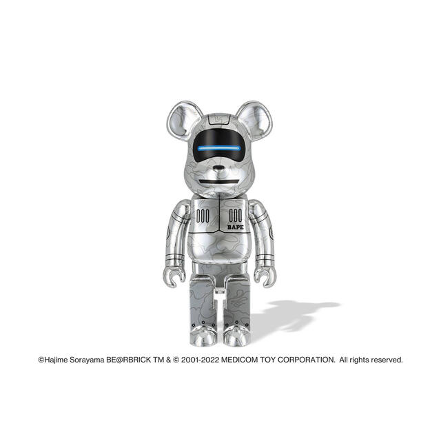 BE@RBRICK SORAYAMA BABY MILO1000% silver