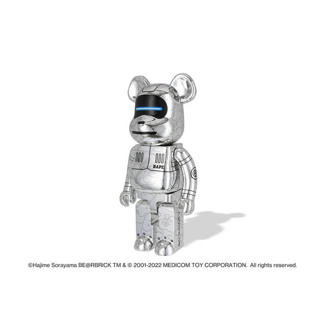 A BATHING APE(アベイシングエイプ)のBE@RBRICK SORAYAMA BABY MILO1000% silver エンタメ/ホビーのフィギュア(その他)の商品写真