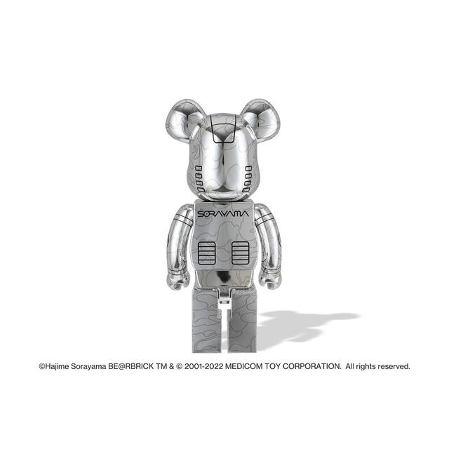 A BATHING APE(アベイシングエイプ)のBE@RBRICK SORAYAMA BABY MILO1000% silver エンタメ/ホビーのフィギュア(その他)の商品写真