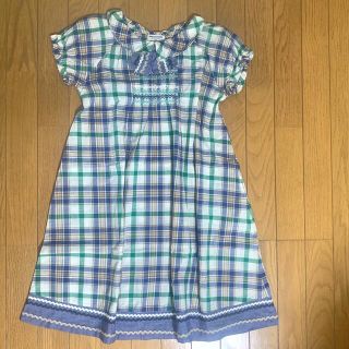 ポンポネット(pom ponette)の美品💚ポンポネット140半袖ワンピース(ワンピース)