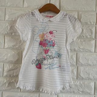 メゾピアノ(mezzo piano)のメゾピアノ　半袖　トップス　チュニック　パフェ　フルーツ　110(Tシャツ/カットソー)