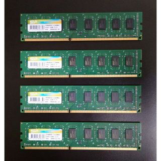 シリコンパワー メモリ 8GB x 4 DDR3 1600 PC3-12800(PCパーツ)