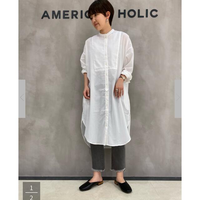 AMERICAN HOLIC(アメリカンホリック)のAMERICAN HOLIC シャツワンピース レディースのトップス(シャツ/ブラウス(長袖/七分))の商品写真