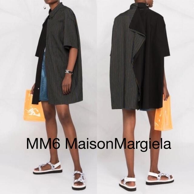新品】MM6 MaisonMargiela オーバーサイズ シャツワンピース