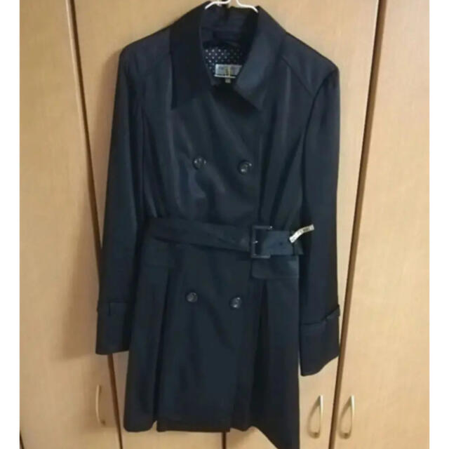 青山(アオヤマ)の青山 トレンチコート 黒 11号 レディースのジャケット/アウター(トレンチコート)の商品写真