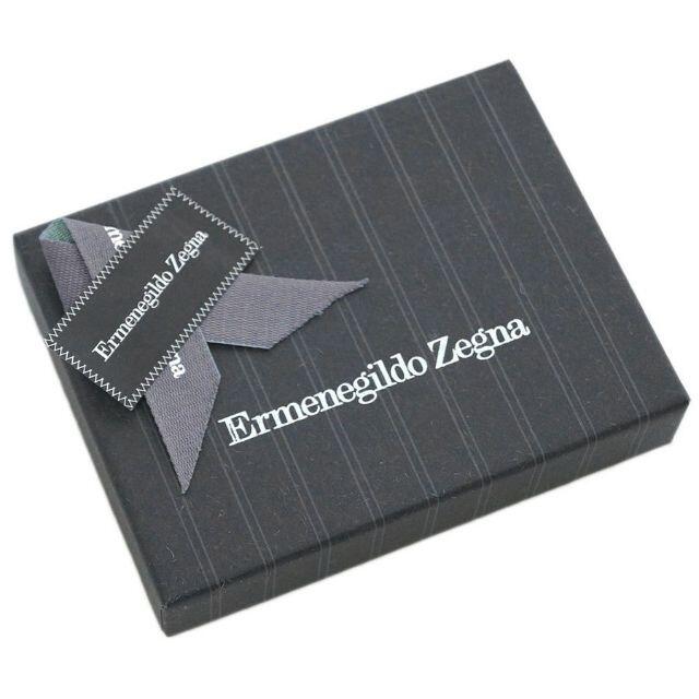 Ermenegildo Zegna - 【新品】ゼニア カードケース レザー ブラウンの 