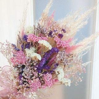 ドライフラワー(パープル/紫色系)の通販 4,000点以上(ハンドメイド 純正正規 ドライフラワースワッグ 北海道の秋 ラベンダーパープルアンティーク フラワー/ガーデン