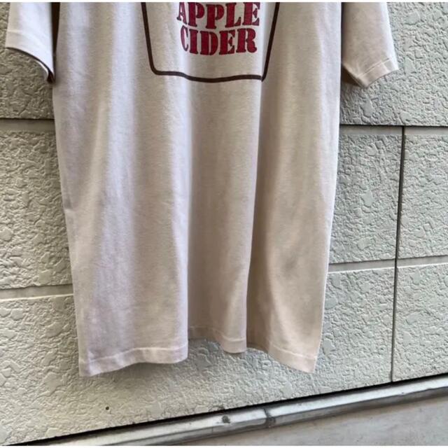80s 90s USAプリントTシャツ アップルサイダー vintage メンズのトップス(Tシャツ/カットソー(半袖/袖なし))の商品写真