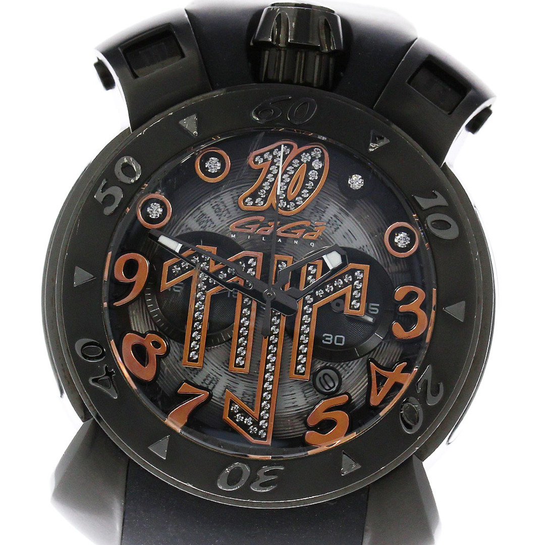 メンズ素材【GaGa MILANO】ガガミラノ クロノ48ｍｍ ネイマールモデル 世界限定500本 8012.NJ.01 クォーツ メンズ_701760