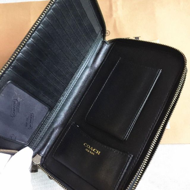 コーチ F93240 メンズ トラベルウォレット オーガナイザー 長財布 正規