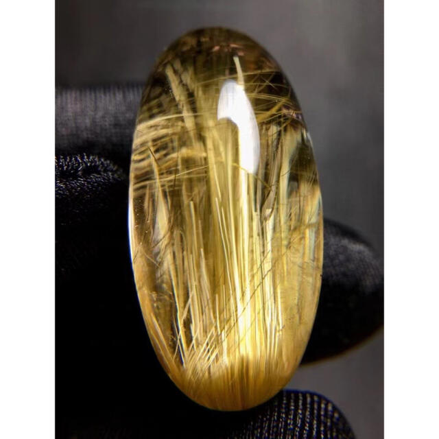 ⭐︎【天然】ゴールド ルチル クオーツ ルース 13.5g-