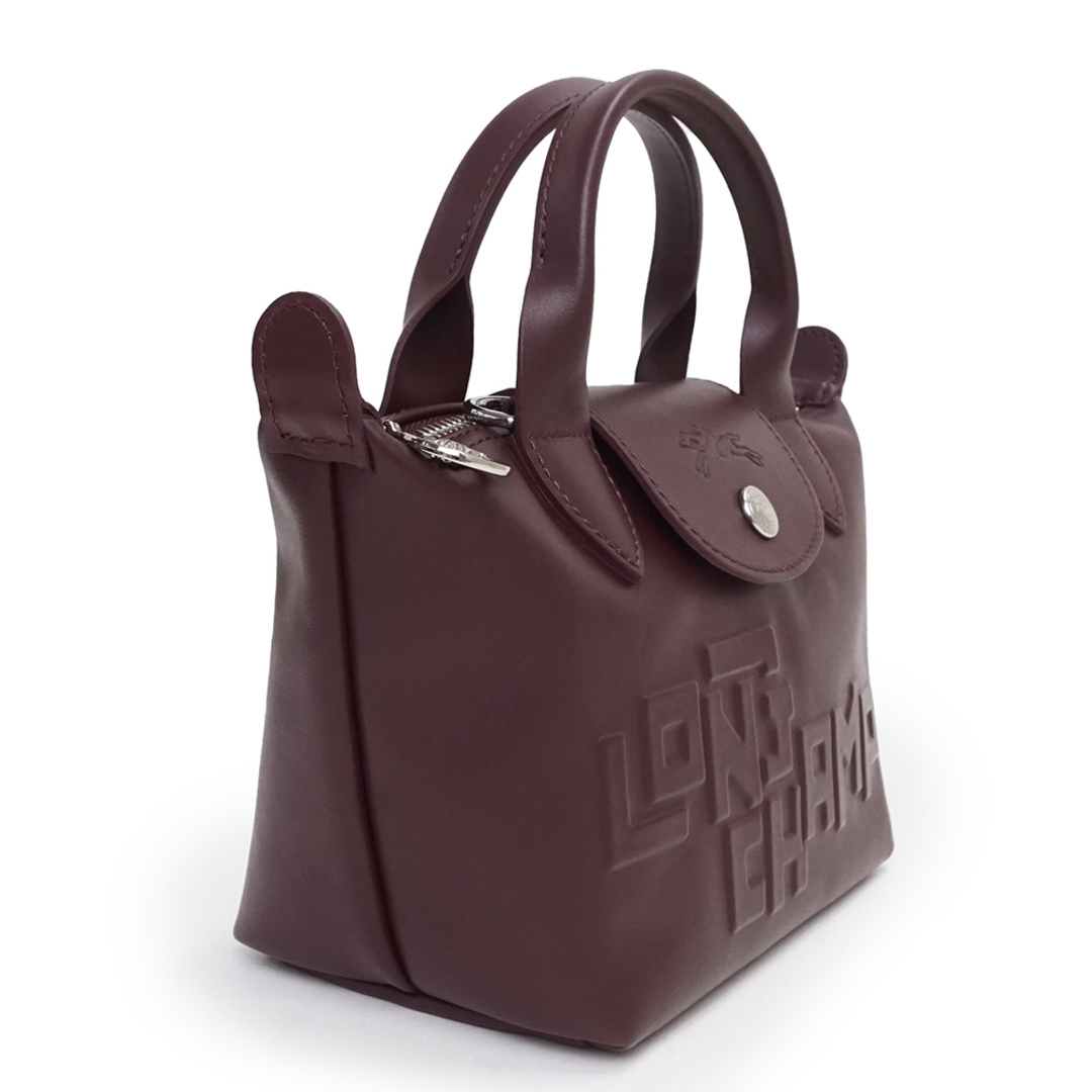 ロンシャン Longchamp レザー ロゴ 2WAY ショルダーバッグ レディース ダークブラウン Y01958