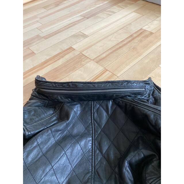 ジョセフアブード　キルティング、ブラックレザージャケット メンズのジャケット/アウター(レザージャケット)の商品写真