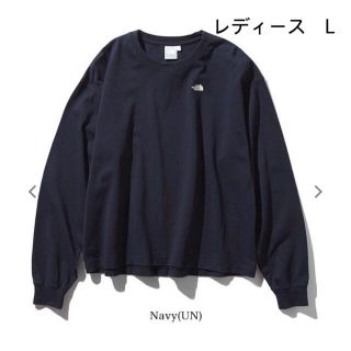 ザノースフェイス(THE NORTH FACE)のノースフェイス　ロングスリーブヌプシコットンティー　ネイビー　ロンT (Tシャツ(長袖/七分))